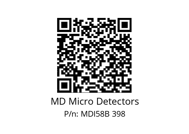  MDI58B1500S5/30L6SXPR MD Micro Detectors MDI58B 398