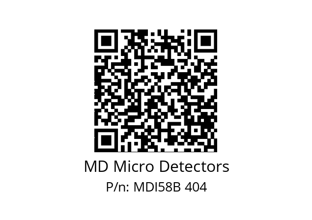  MDI58B100Z5/30L6SXPR MD Micro Detectors MDI58B 404