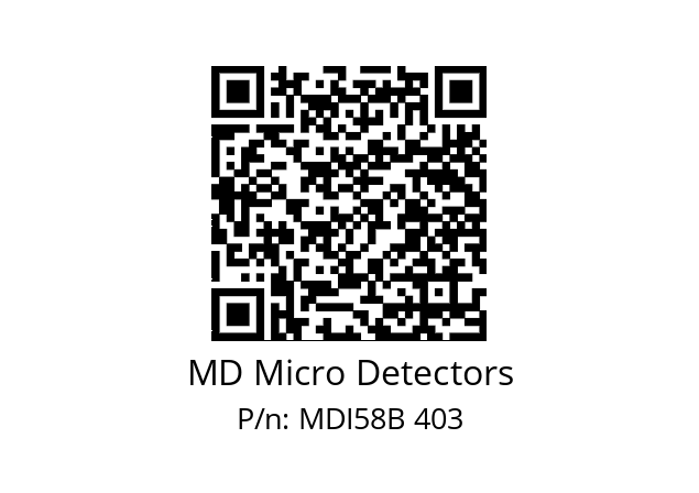  MDI58B2500S5/30L6SXPR MD Micro Detectors MDI58B 403