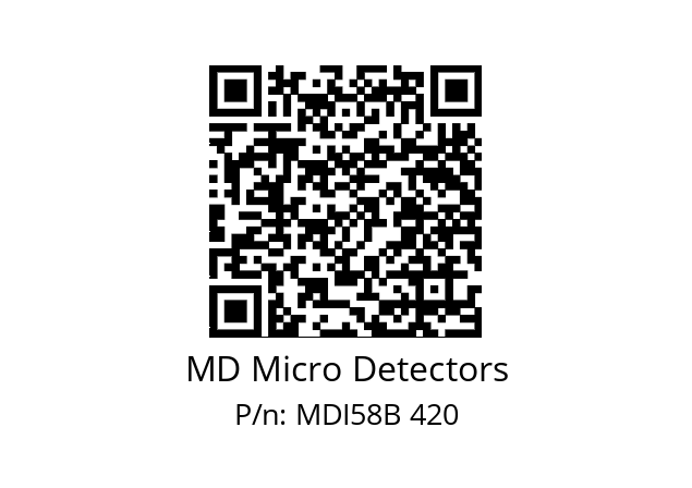  MDI58B720Z5/30L6SXPR MD Micro Detectors MDI58B 420