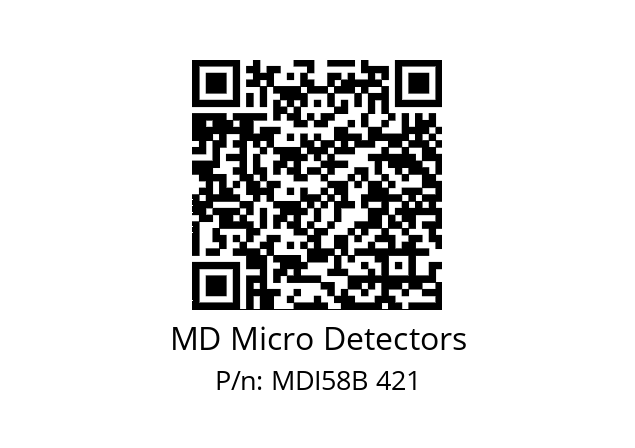  MDI58B750Z5/30L6SXPR MD Micro Detectors MDI58B 421