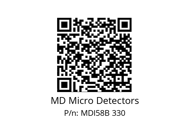  MDI58B900S5/30L10XXPR MD Micro Detectors MDI58B 330