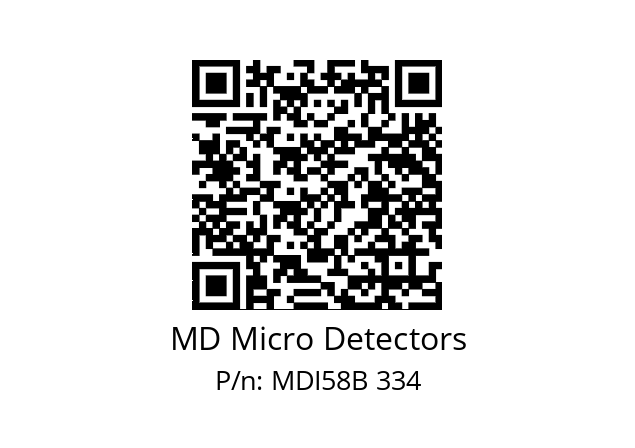  MDI58B1250S5/30L10XXPR MD Micro Detectors MDI58B 334