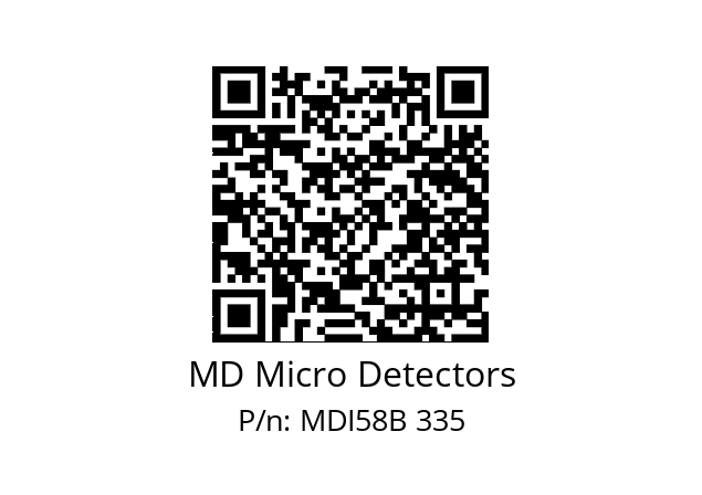  MDI58B1440S5/30L10XXPR MD Micro Detectors MDI58B 335