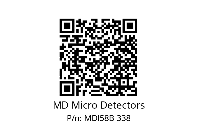  MDI58B1800S5/30L10XXPR MD Micro Detectors MDI58B 338