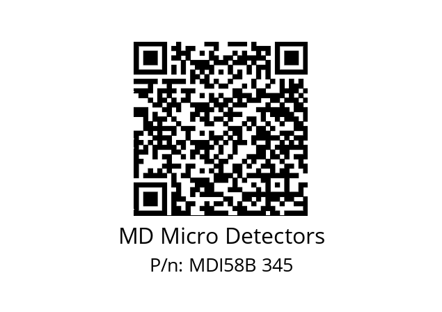  MDI58B150Z5/30L10XXPR MD Micro Detectors MDI58B 345