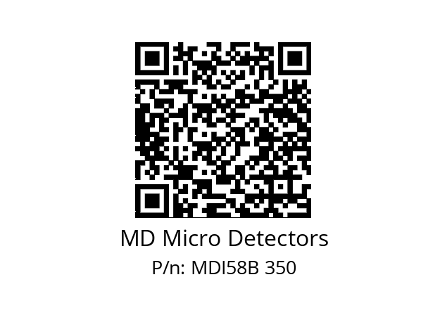  MDI58B300Z5/30L10XXPR MD Micro Detectors MDI58B 350