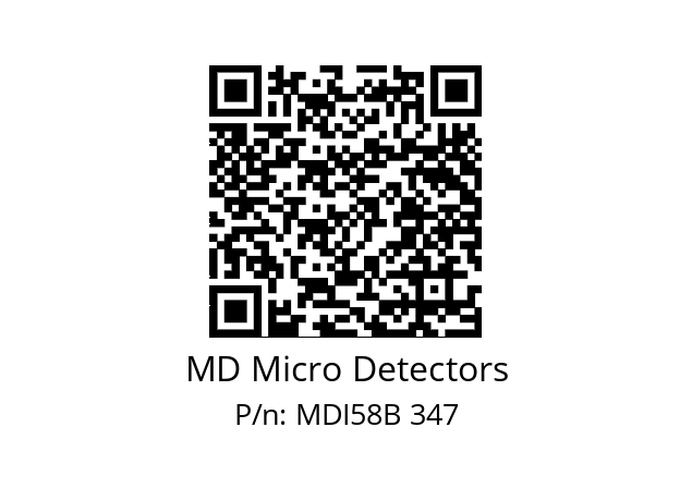  MDI58B240Z5/30L10XXPR MD Micro Detectors MDI58B 347