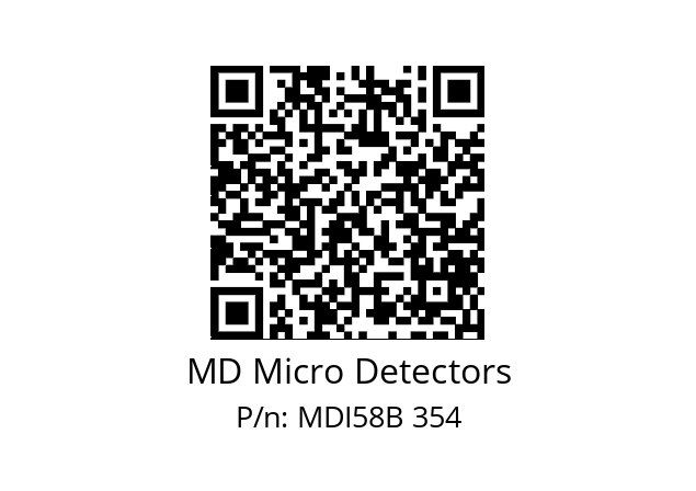  MDI58B500Z5/30L10XXPR MD Micro Detectors MDI58B 354