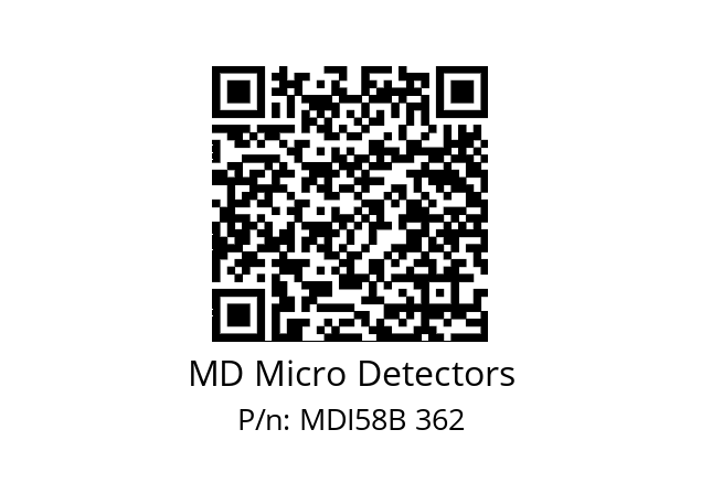  MDI58B1000Z5/30L10XXPR MD Micro Detectors MDI58B 362