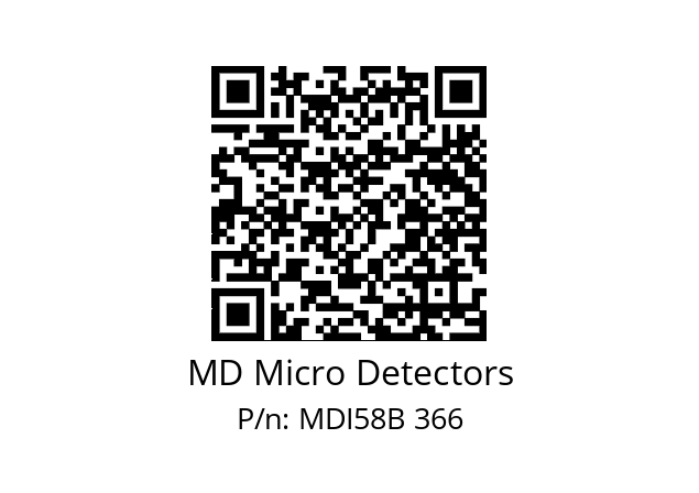  MDI58B1440Z5/30L10XXPR MD Micro Detectors MDI58B 366