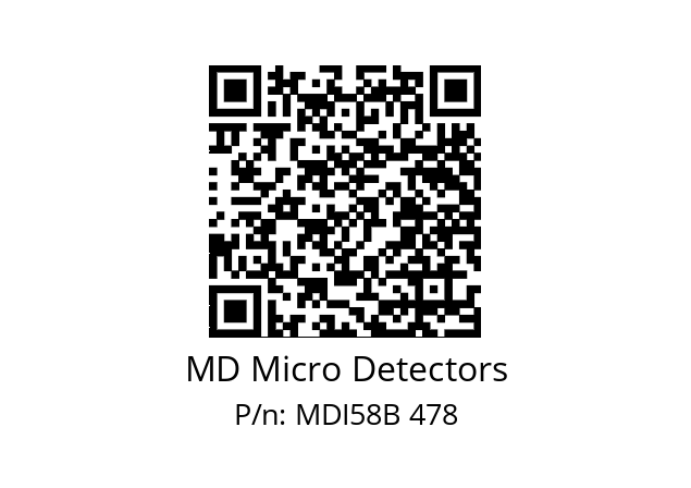  MDI58B500Z5/30L10SXPR MD Micro Detectors MDI58B 478