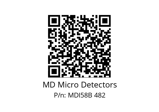  MDI58B720Z5/30L10SXPR MD Micro Detectors MDI58B 482