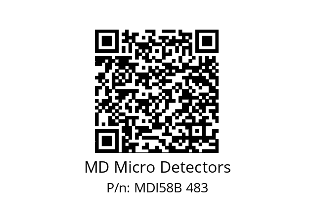  MDI58B750Z5/30L10SXPR MD Micro Detectors MDI58B 483