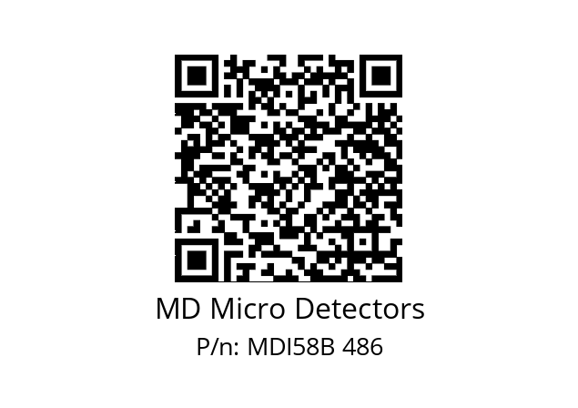  MDI58B1000Z5/30L10SXPR MD Micro Detectors MDI58B 486