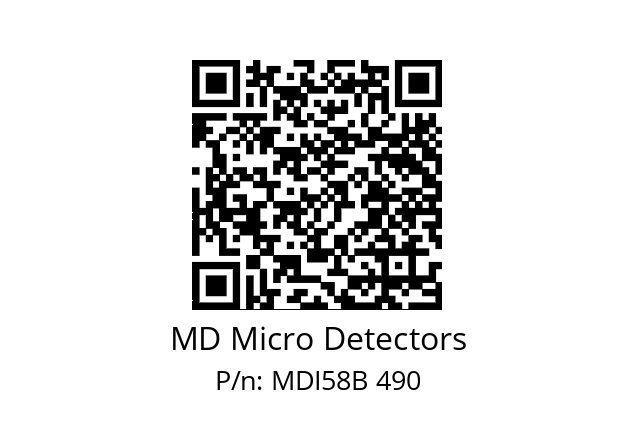  MDI58B1440Z5/30L10SXPR MD Micro Detectors MDI58B 490