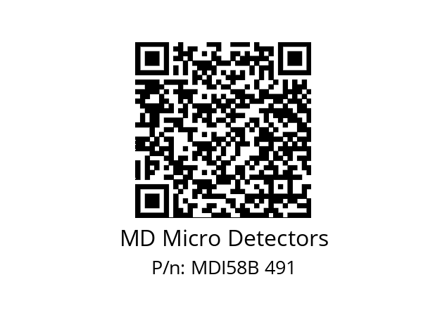  MDI58B1500Z5/30L10SXPR MD Micro Detectors MDI58B 491