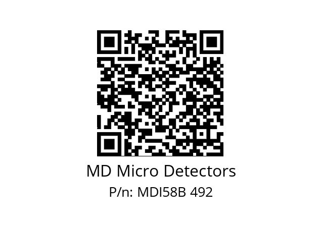  MDI58B1600Z5/30L10SXPR MD Micro Detectors MDI58B 492