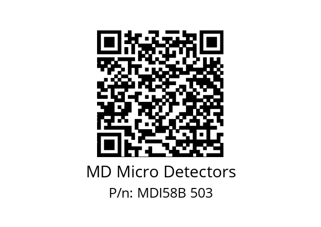  MDI58B250S5/30P6XXPA MD Micro Detectors MDI58B 503