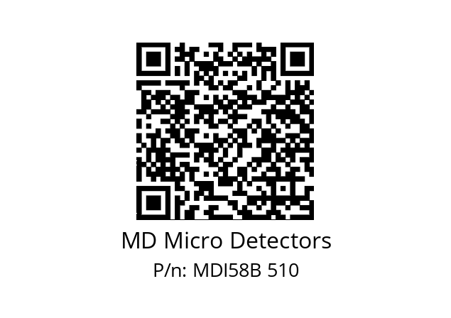  MDI58B512S5/30P6XXPA MD Micro Detectors MDI58B 510