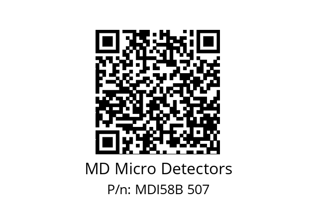  MDI58B400S5/30P6XXPA MD Micro Detectors MDI58B 507