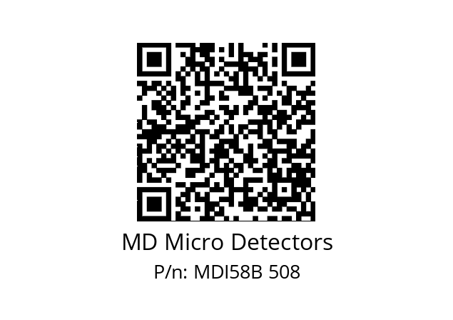  MDI58B480S5/30P6XXPA MD Micro Detectors MDI58B 508