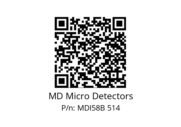  MDI58B750S5/30P6XXPA MD Micro Detectors MDI58B 514