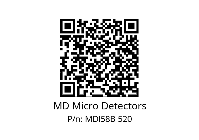  MDI58B1250S5/30P6XXPA MD Micro Detectors MDI58B 520