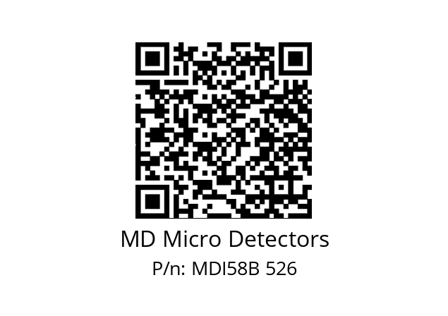  MDI58B2048S5/30P6XXPA MD Micro Detectors MDI58B 526