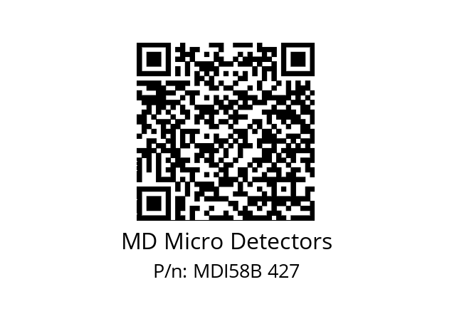  MDI58B1250Z5/30L6SXPR MD Micro Detectors MDI58B 427