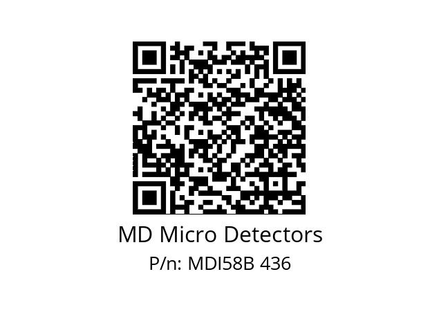  MDI58B120S5/30L10SXPR MD Micro Detectors MDI58B 436