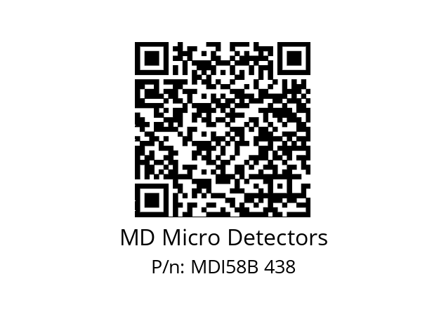  MDI58B150S5/30L10SXPR MD Micro Detectors MDI58B 438