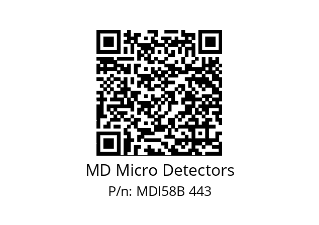  MDI58B300S5/30L10SXPR MD Micro Detectors MDI58B 443