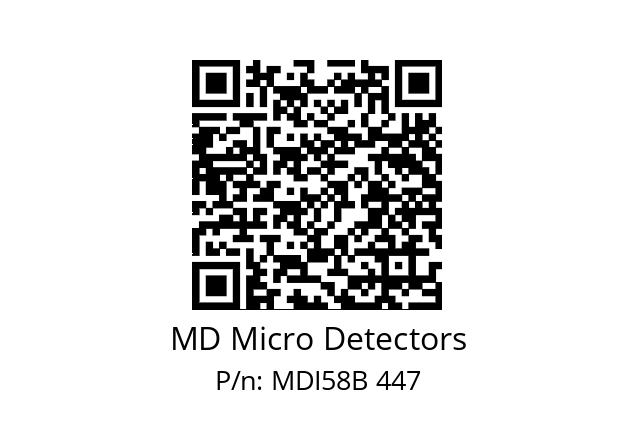  MDI58B500S5/30L10SXPR MD Micro Detectors MDI58B 447