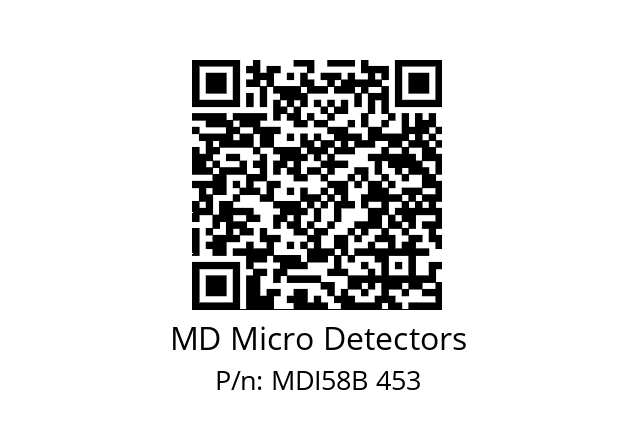  MDI58B800S5/30L10SXPR MD Micro Detectors MDI58B 453