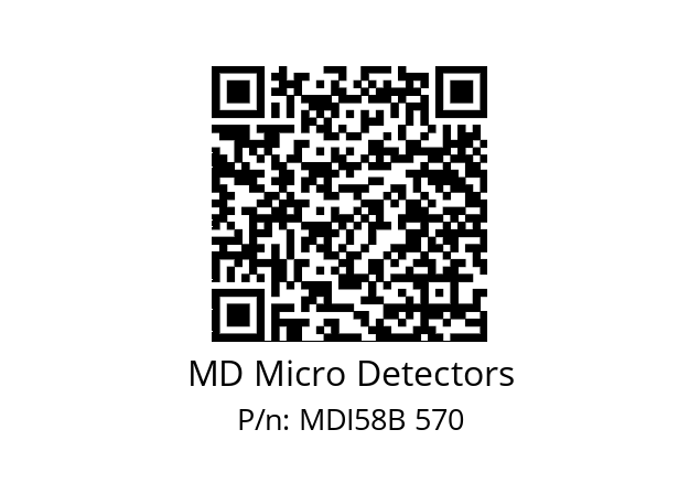  MDI58B480S5/30P10XXPA MD Micro Detectors MDI58B 570