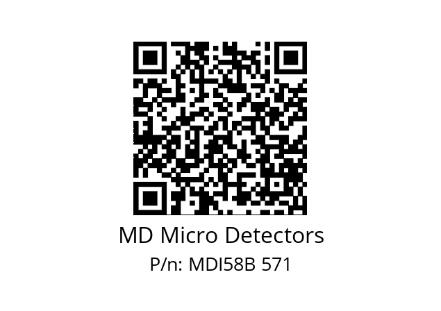  MDI58B500S5/30P10XXPA MD Micro Detectors MDI58B 571