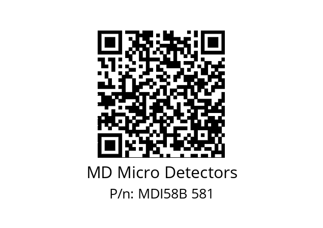  MDI58B1200S5/30P10XXPA MD Micro Detectors MDI58B 581