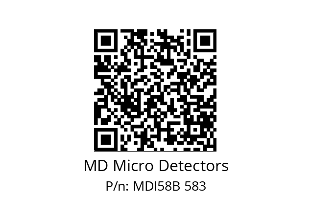  MDI58B1440S5/30P10XXPA MD Micro Detectors MDI58B 583