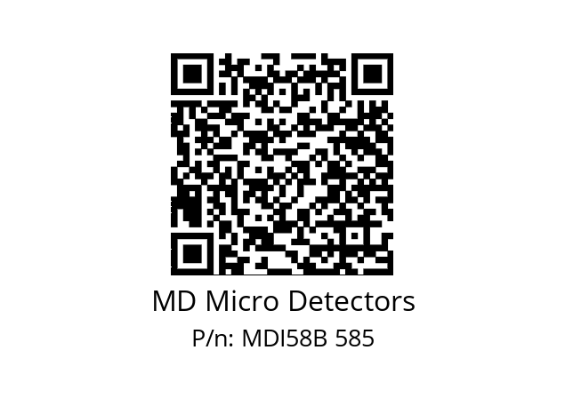  MDI58B1600S5/30P10XXPA MD Micro Detectors MDI58B 585