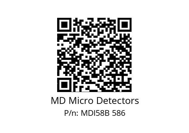  MDI58B1800S5/30P10XXPA MD Micro Detectors MDI58B 586