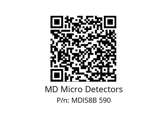  MDI58B100Z5/30P10XXPA MD Micro Detectors MDI58B 590