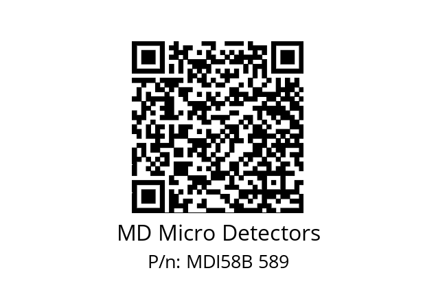  MDI58B2500S5/30P10XXPA MD Micro Detectors MDI58B 589