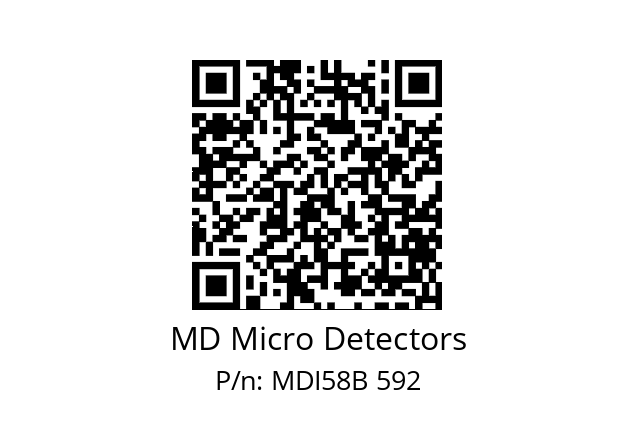  MDI58B128Z5/30P10XXPA MD Micro Detectors MDI58B 592