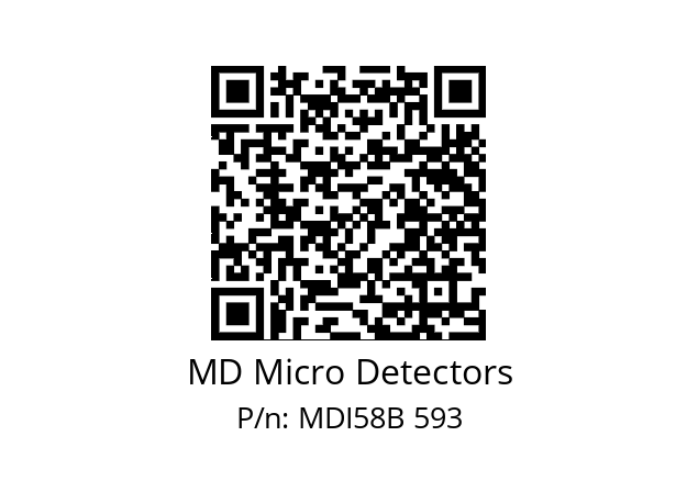  MDI58B150Z5/30P10XXPA MD Micro Detectors MDI58B 593