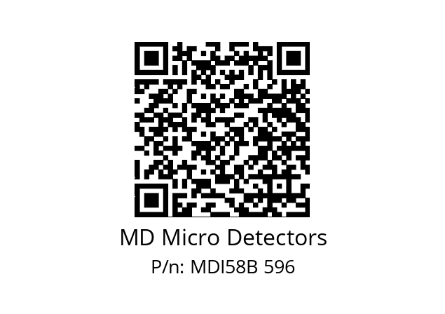  MDI58B250Z5/30P10XXPA MD Micro Detectors MDI58B 596