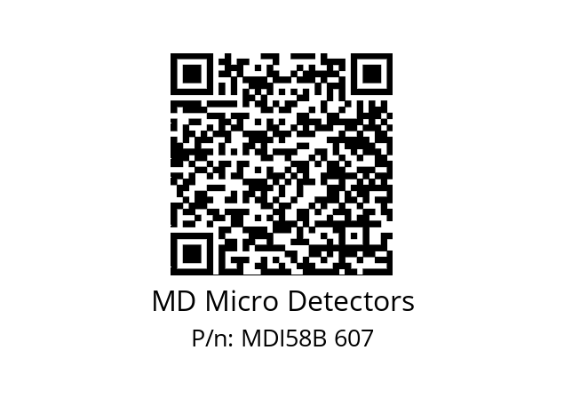  MDI58B750Z5/30P10XXPA MD Micro Detectors MDI58B 607