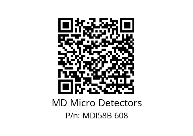  MDI58B800Z5/30P10XXPA MD Micro Detectors MDI58B 608