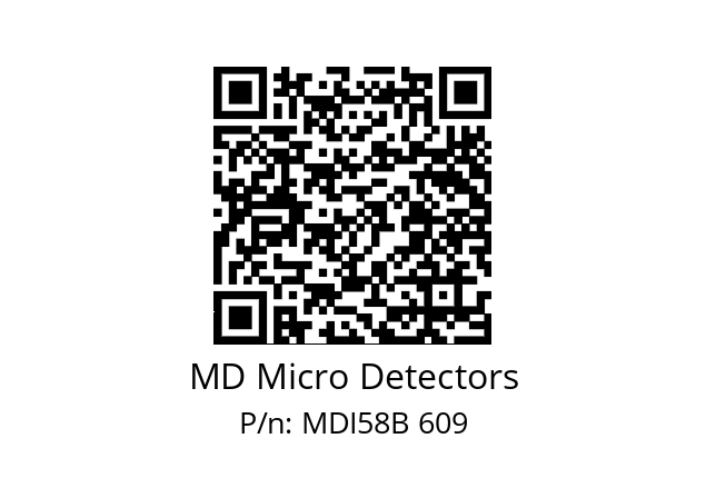  MDI58B900Z5/30P10XXPA MD Micro Detectors MDI58B 609