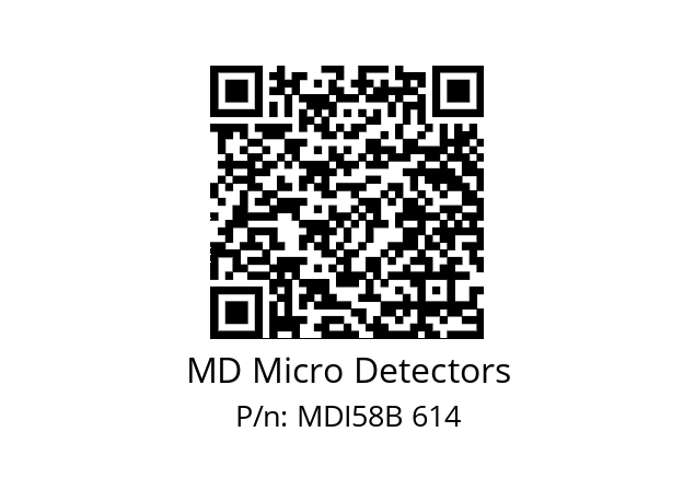  MDI58B1440Z5/30P10XXPA MD Micro Detectors MDI58B 614